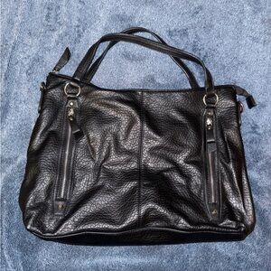 Jessica Simpson Black Faux Leather Hand Bag